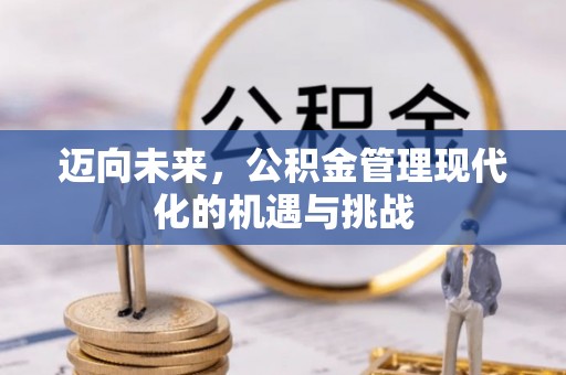 汉滨迈向未来，公积金管理现代化的机遇与挑战